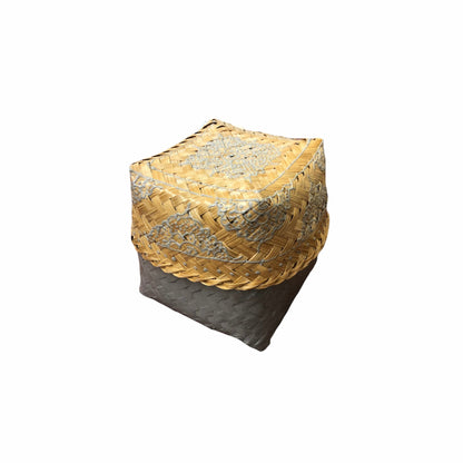 Grey Henna Rattan Box