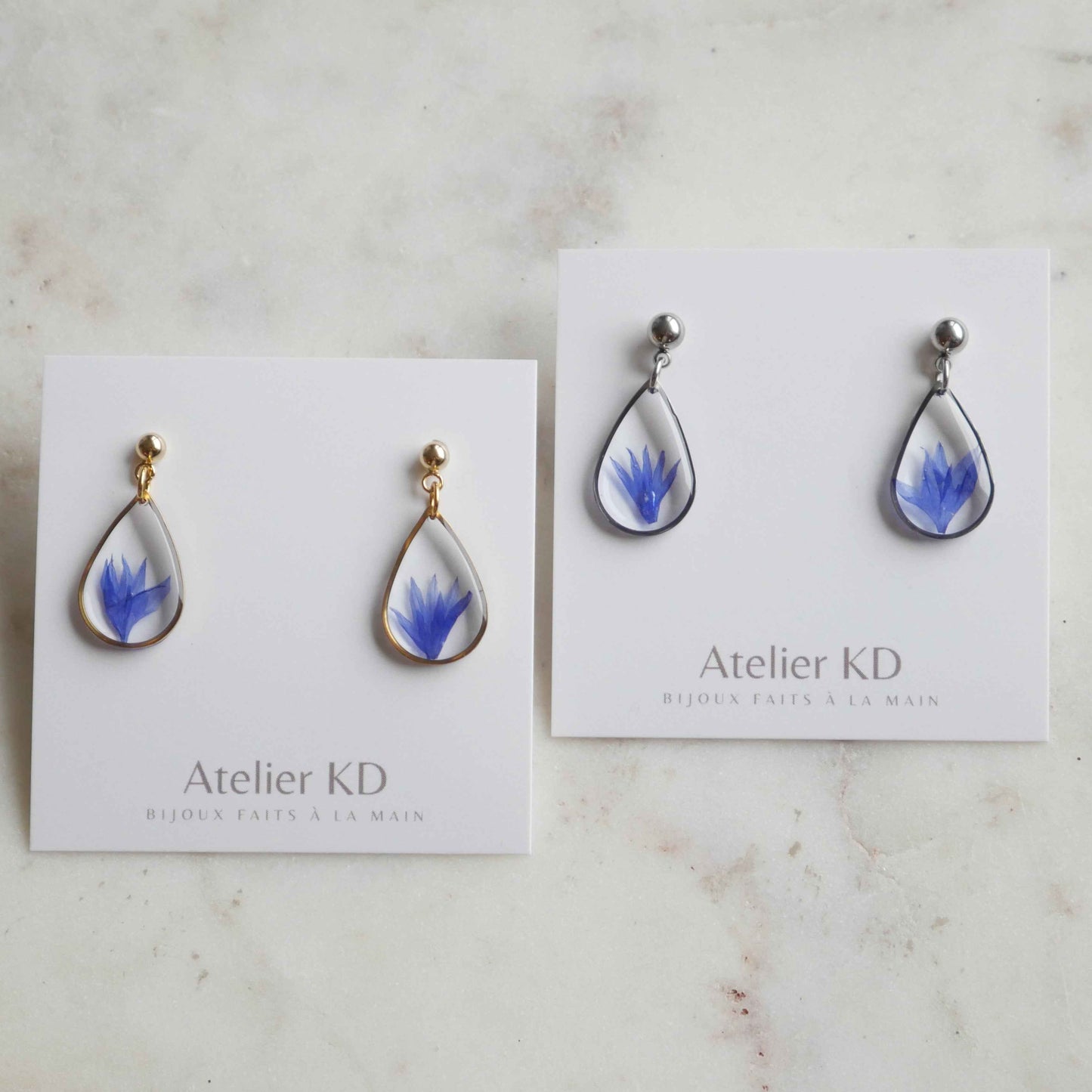 Boucles d'oreilles Blu - goutte (médium)