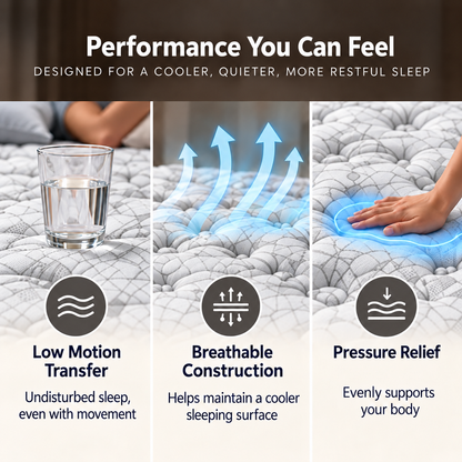 UltraFlex® DYNASTY 9 Inch Firm High Density Foam Mattress with Tight Top Comfort — Made in Canada