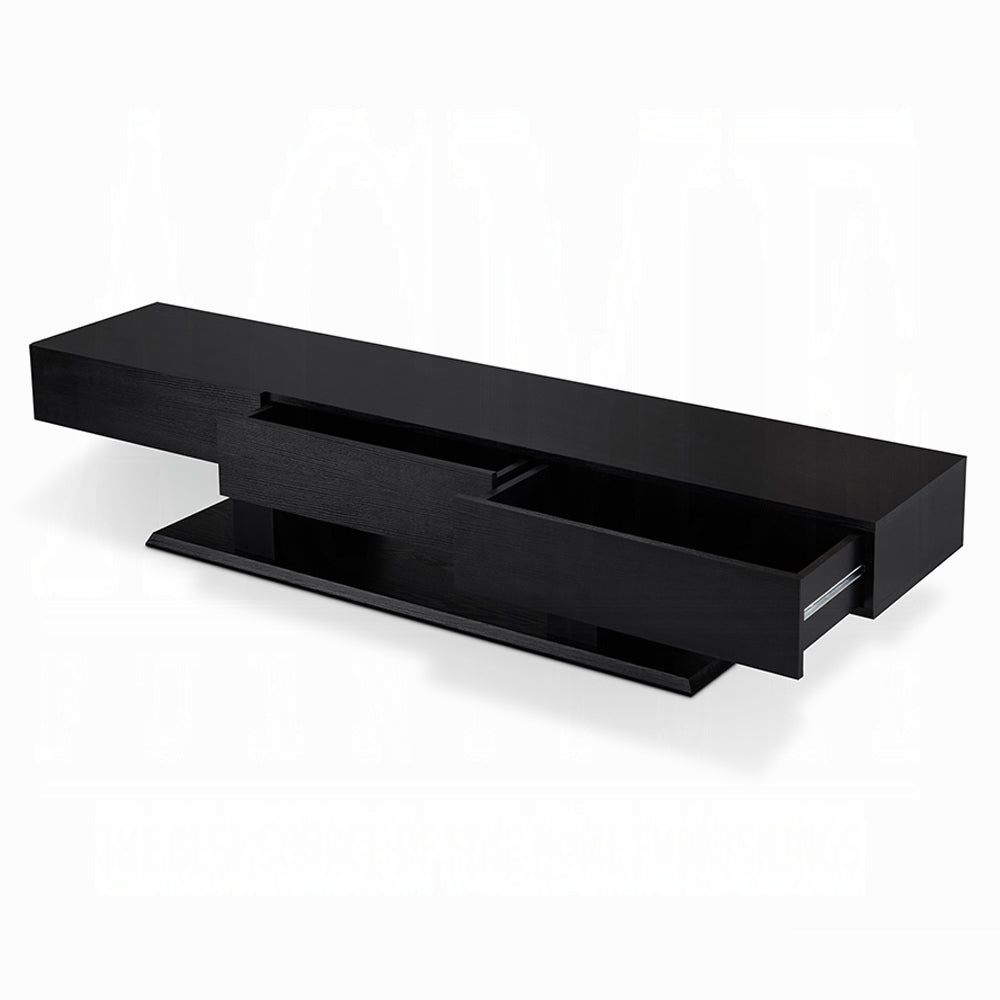 Phantom Modern Storage TV Stand - Black
