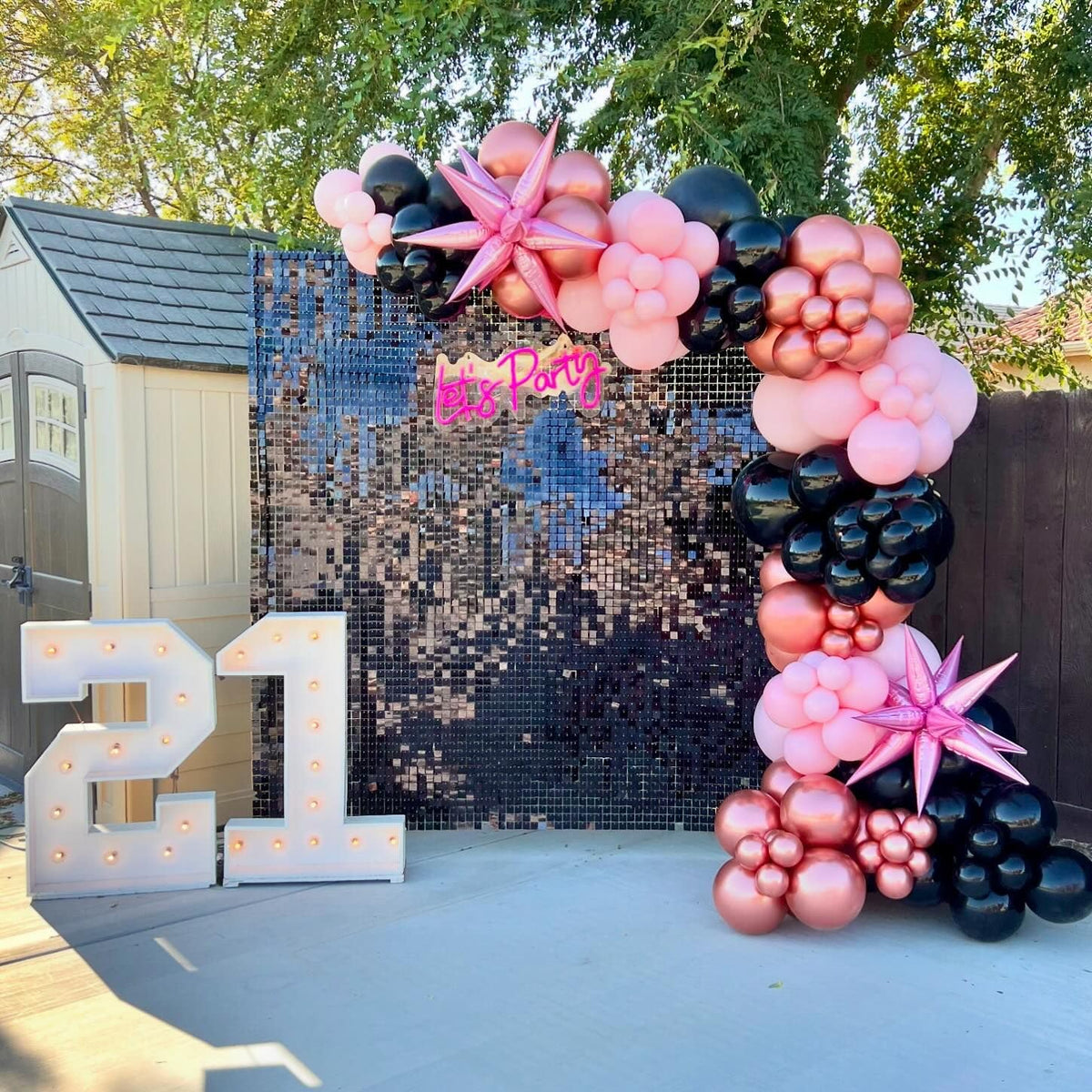 Black Shimmer Wall Backdrop 6FTx4FT Party Photo Backdrop Sequin Wall Backdrop for Anniversary Halloween Engagement Birthday Decorations