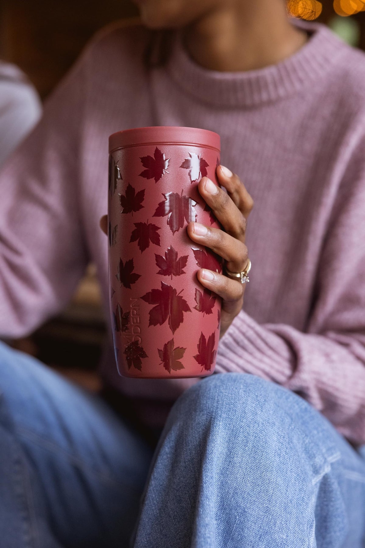Simple Modern Halloween Travel Coffee Mug 360° Lid | 16oz | Leaves