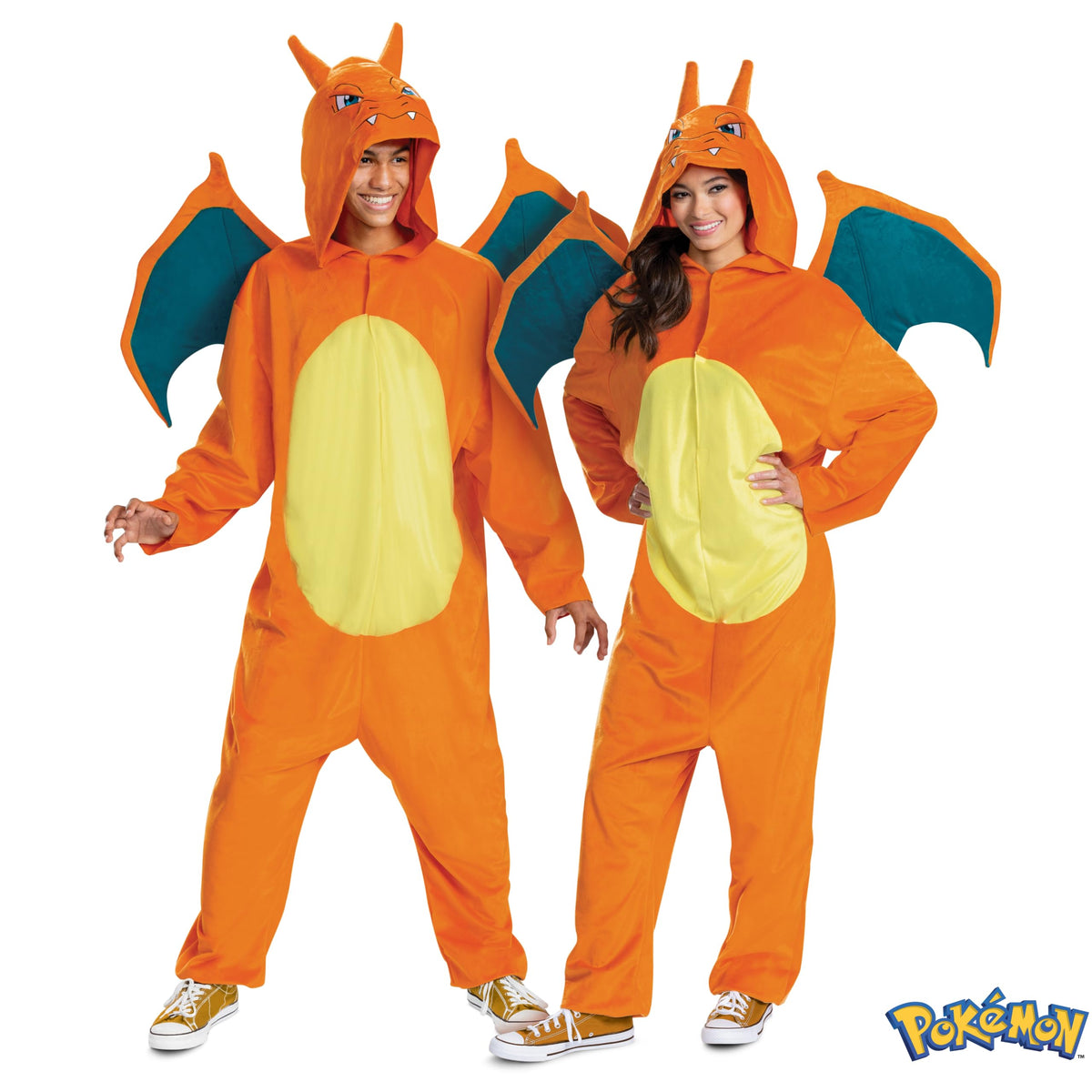 Disguise unisex-adult Charizard Costume Deluxe Official Pokemon Halloween Costume With Wings X-Large (50-52)