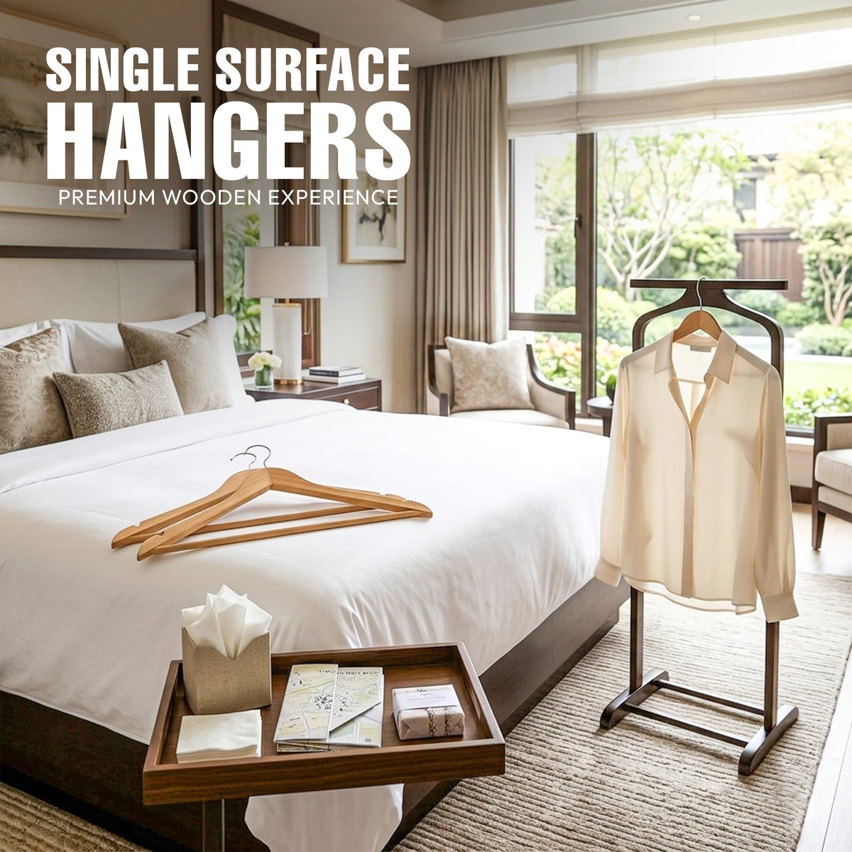 Utopia Home Premium Wooden Hangers 20 Pack - Heavy Duty & Durable Coat Hanger - Wood Hanger with 360-Degree Rotatable Hook - Clothes Hangers with Non-Slip Shoulder Notches For Shirts & Coats (Natural) 🍁 All In One Marketplace Canada