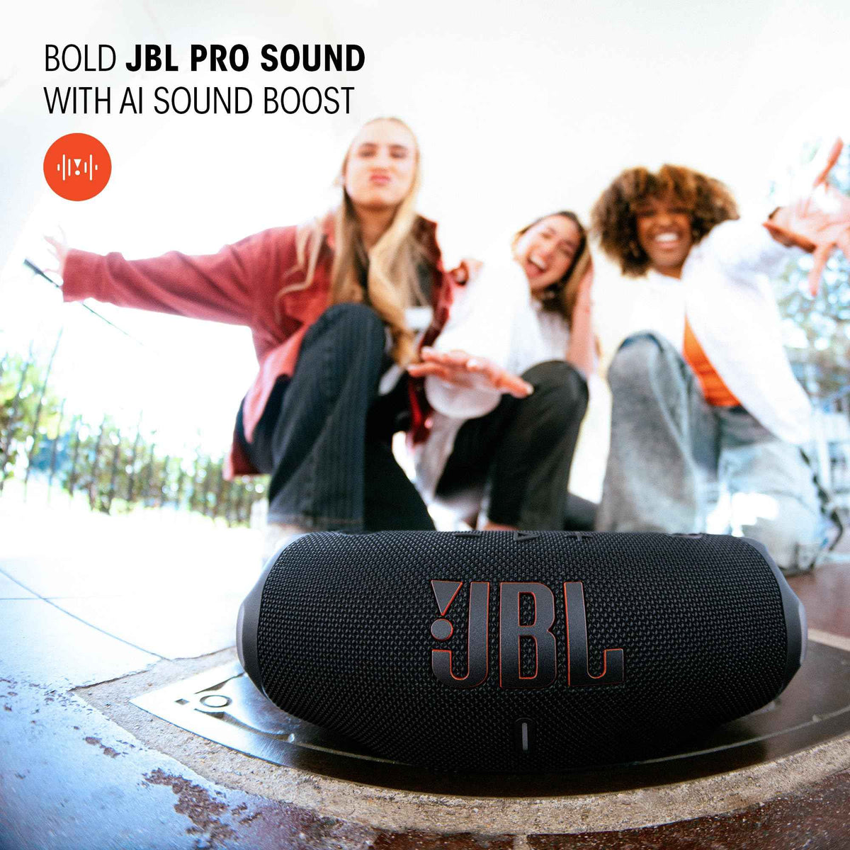 JBL Charge 6 - Portable Waterproof & Drop-Proof Bluetooth Speaker, Bold Pro Sound with AI Sound Boost, 28Hrs of Playtime, Built-in powerbank & Comes with a Sturdy/Removable Carrying Strap (Pink) 🍁 All In One Marketplace Canada