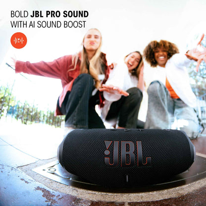 JBL Charge 6 - Portable Waterproof & Drop-Proof Bluetooth Speaker, Bold Pro Sound with AI Sound Boost, 28Hrs of Playtime, Built-in powerbank & Comes with a Sturdy/Removable Carrying Strap (Pink) 🍁 All In One Marketplace Canada
