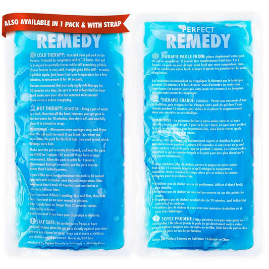 2 Pack Gel Ice Packs for Injuries, Reusable Gel Ice Packs for Muscle Pain, Cold & Hot Pack, Ice Pack for Knee & Back/Neck Ice Pack, Hot Water Bottles Alternative(Blue, Regular) 🍁 All In One Marketplace Canada