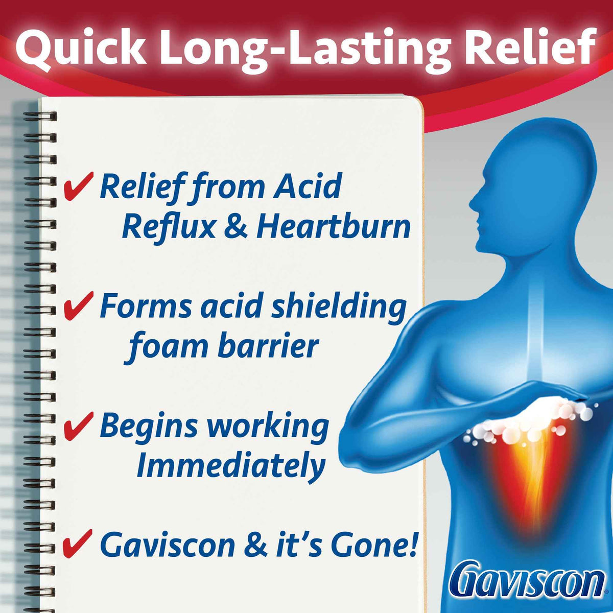 Gaviscon Extra Strength Tablets - 120 Count - Chewable Foaming Antacid Tablets for Day and Night Heartburn Relief, Acid Reflux and GERD Relief, Fruit Blend - Free of Aluminum, Lactose and Gluten 🍁 All In One Marketplace Canada