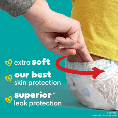 Pampers Diapers - Swaddlers 360 degrees - Size 6, 68 Count, up to 100% Leakproof Comfy Dry Fit, EZ Off Tabs Designed for Easy Changes, Pull On Diaper 🍁 All In One Marketplace Canada