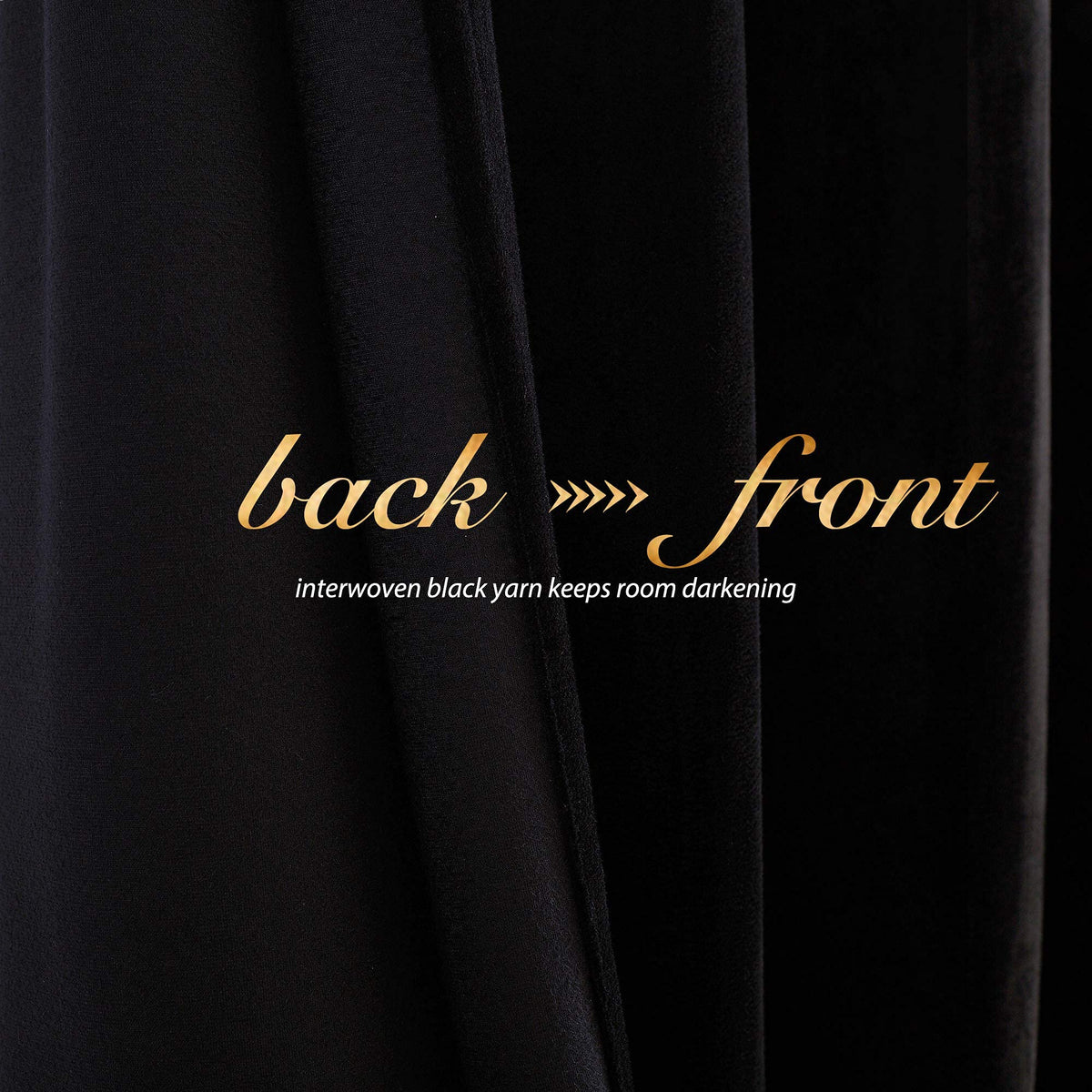 NICETOWN Black Velvet Curtains 84 Inches 2 Panels, 52 W, Grommet