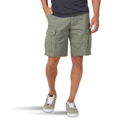 Wrangler Authentics Men's Classic Cargo Stretch Short, Dusty Olive, 38 🍁 All In One Marketplace Canada