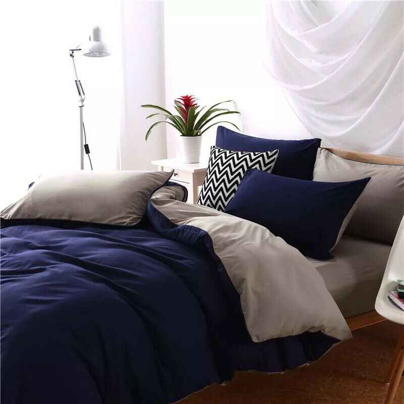4-Piece Bedding Set – Modern Floral Polyester Sheet & Duvet Cover Set with Pillowcases
