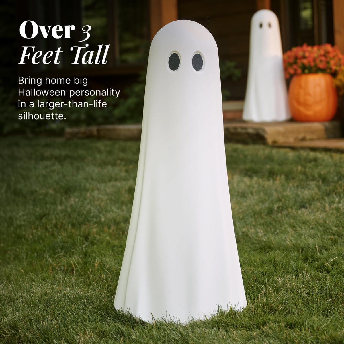 Step2 Boo Buddy Halloween Ghost Statue, White, 40 in, 1 Pack