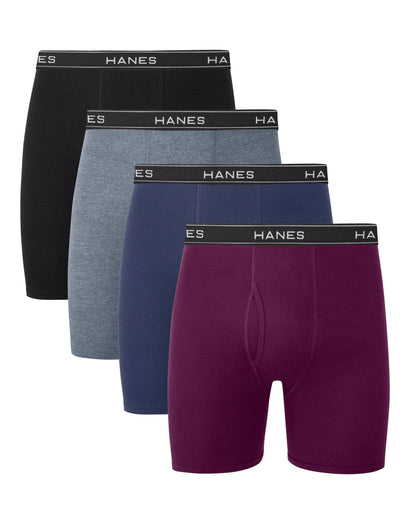 Hanes mens 4 Pack boxer briefs, Black/Grey, X-Large US 🍁 All In One Marketplace Canada