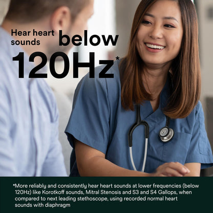 3M Littmann Classic III Monitoring Stethoscope, 5803, More Than 2X as Loud*, Weighs Less**, Stainless Steel Black-Finish Chestpiece, 69 cm (27") Black Tube, Stem and Headset 🍁 All In One Marketplace Canada