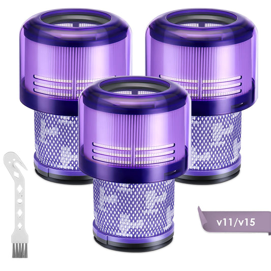 3 Pack V11 Vacuum Filters Replacement for Dyson V11 Animal V11 Torque Drive Complete V15 Detect V15s Detect Cordless Vacuum Cleaner, Compare to Part No. 970013-02 & 970013-03 🍁 All In One Marketplace Canada