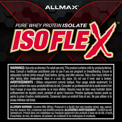 ALLMAX ISOFLEX Whey Protein Isolate, Vanilla, 2 lb 🍁 All In One Marketplace Canada