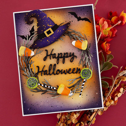 Spellbinders Halloween Wreath Add-Ons Etched Dies by Suzanne Hue, Metal