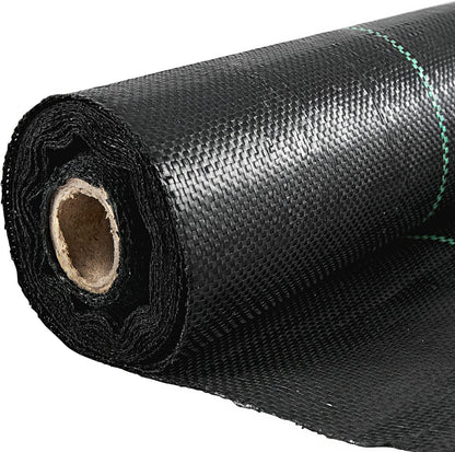 VEVOR 6.5FTx300FT Premium Weed Barrier Fabric Heavy Duty 3OZ, Woven Weed Control Fabric, High Permeability Good for Flower Bed, Geotextile Fabric for Underlayment, Polyethylene Ground Cover 🍁 All In One Marketplace Canada