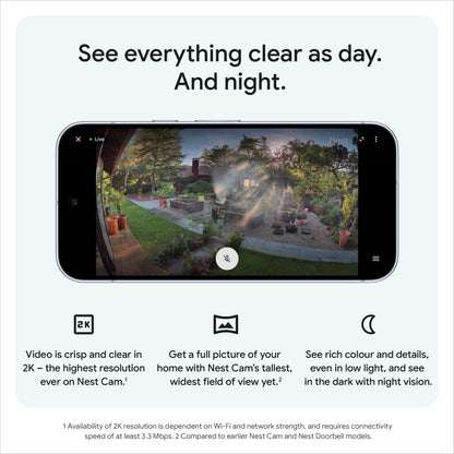 Google Nest Cam Outdoor (Wired, 2nd gen) - 2K Video and Gemini - 2-Pack 🍁 All In One Marketplace Canada