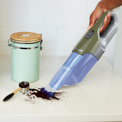 Shark Cyclone Handheld Vacuum - HyperVelocity Suction, Lightweight 1.6 lbs, XL Dust Cup, USB Charging, 8" Crevice Tool, Washable Filter, Green/Grey CH700C (Canadian Version) 🍁 All In One Marketplace Canada