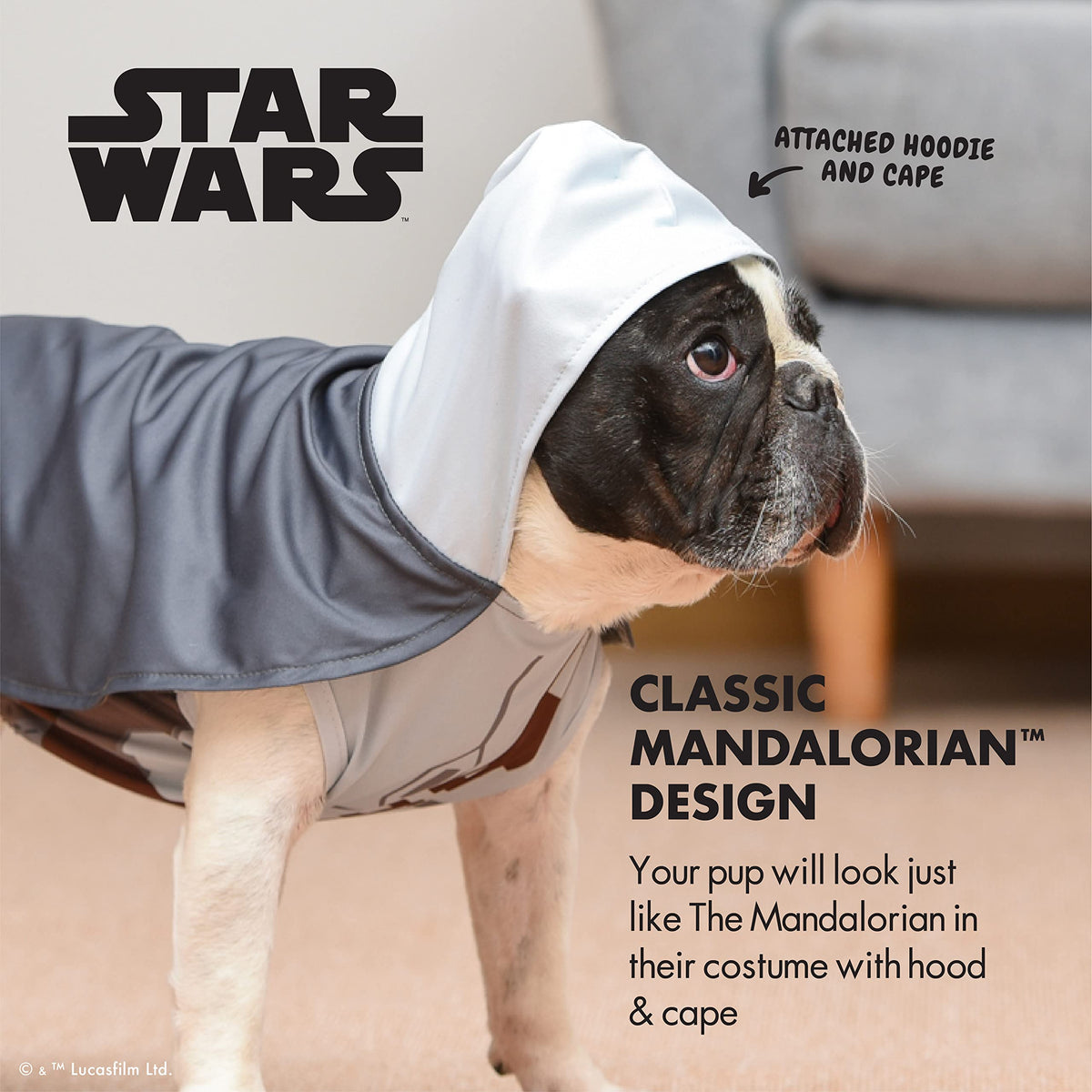 Star Wars for Pets The Mandalorian Dog Costume, Medium
