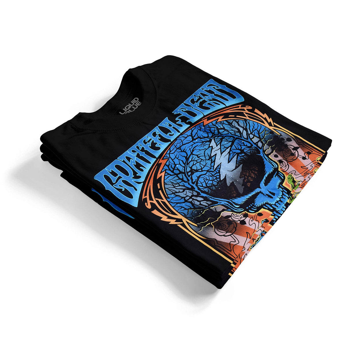 Liquid Blue Grateful Halloween Dead Berkeley'84 Ss Tee, Black, X-Large