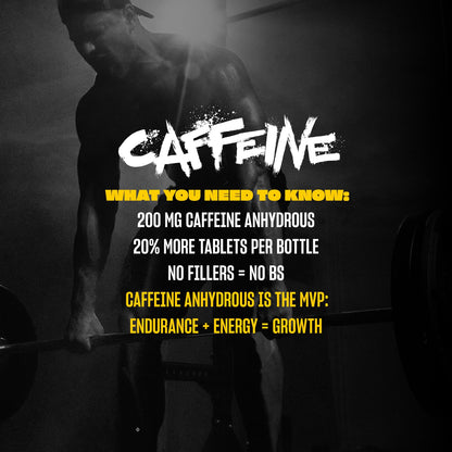 Mutant Caffeine - Maximum strength - 200mg caffeine equivalent - 240 tablets 🍁 All In One Marketplace Canada
