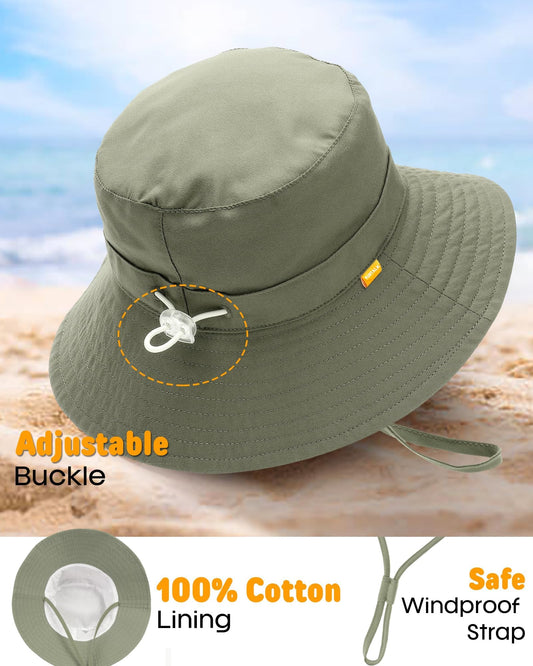 FURTALK Baby Sun Hat Smile Face Toddler Boys Girls Bucket Hat for Kids 0-5 Years 🍁 All In One Marketplace Canada