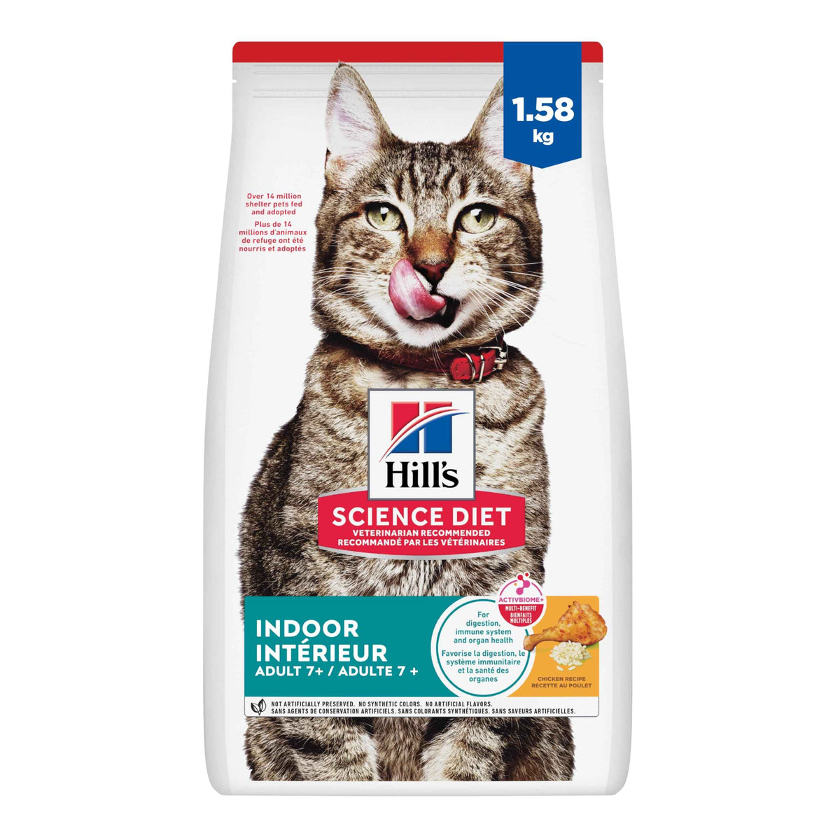 Hill's Science Diet Senior 7+ Indoor Chicken Recipe Dry Cat Food 1.58 kg Bag 🍁 All In One Marketplace Canada