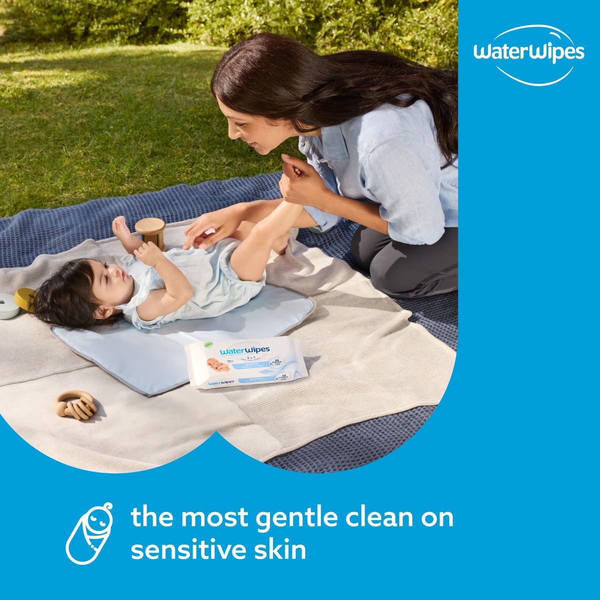 WaterWipes Plastic-Free Original Baby Wipes, 99.9% Water Based Wipes, Unscented & Hypoallergenic for Sensitive Skin, 240 Count (4 packs), Packaging May Vary 🍁 All In One Marketplace Canada