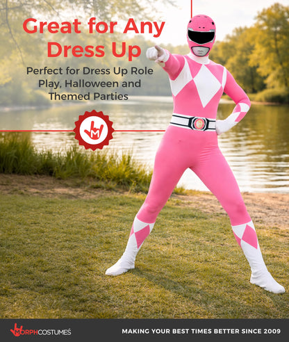 Morphsuits Men's Power Rangers Morphsuit, Pink, X-Large