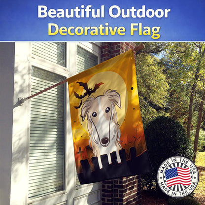 Caroline's Treasures BB1786CHF Halloween Borzoi Canvas House Size Flag, Multicolor, Large
