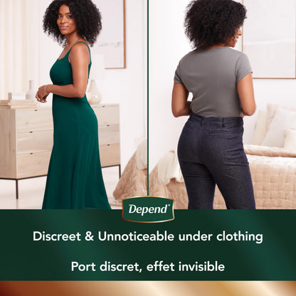 Depend Silhouette Adult Incontinence Underwear for Women, Maximum Absorbency, Medium, Pink, 22 Count 🍁 All In One Marketplace Canada