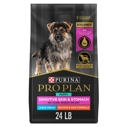 Purina Pro Plan Dry Puppy Food, Development Sensitive Skin & Stomach Large Breed Formula - 10.9 kg (1 Pack) 🍁 All In One Marketplace Canada