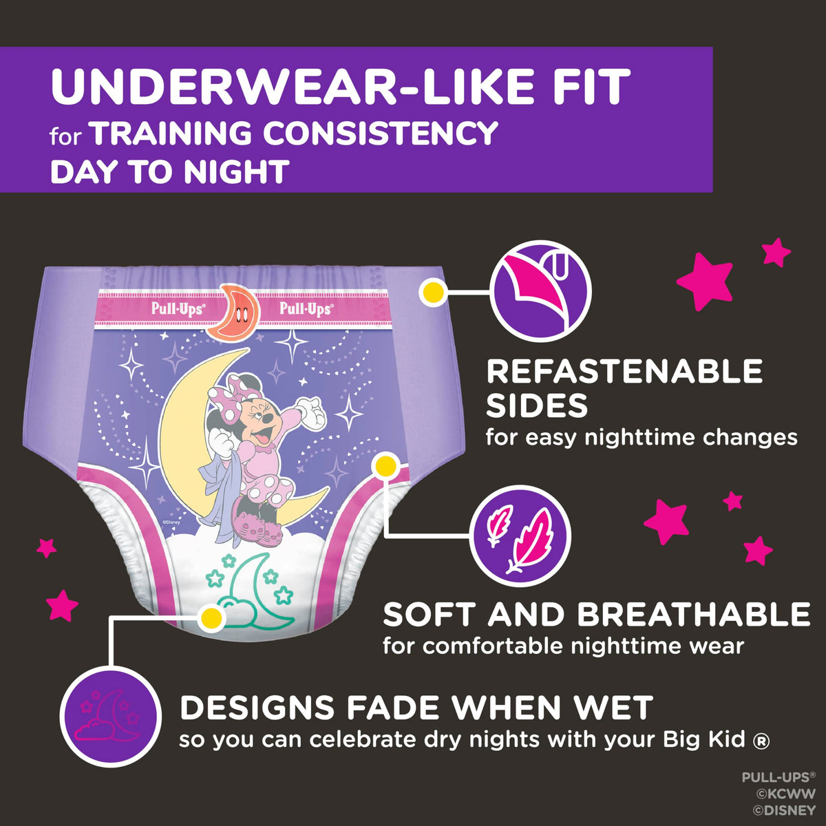Pull-Ups Girls' Night-Time Potty Training Pants, 4T-5T, 92 Ct (38-50 lbs) 🍁 All In One Marketplace Canada