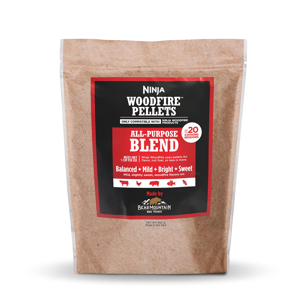 Ninja Woodfire Pellets, All Purpose, 2-lb/0.9kg Bag, Real Wood 🍁 All In One Marketplace Canada