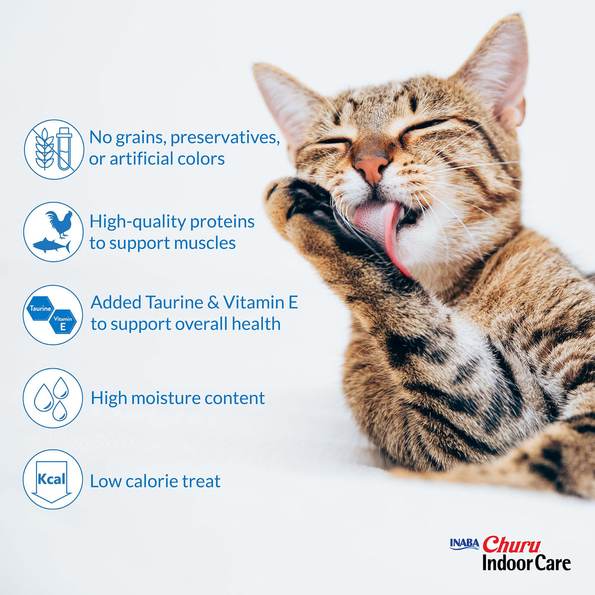 INABA Churu Indoor Care for Hairball Control, Functional Lickable Cat Treat with Taurine & Vitamin E, 14g Each, 24 Tubes Total, Chicken Recipe 🍁 All In One Marketplace Canada
