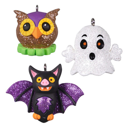 Hallmark Keepsake Miniature Christmas Ornament 2022, Vintage Halloween Cuties, Mini Set of 3
