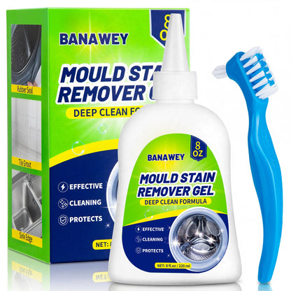 Mould Remover Gel - Household Washing Machine Cleaner, Tile Grout Cleaner with Brush, Mildew Stain Remover for Washer Rubber, Shower, Bathroom, Bathtub Caulk, Kitchen Sink, Fridge Seal, Wall - 8 Fl Oz 🍁 All In One Marketplace Canada