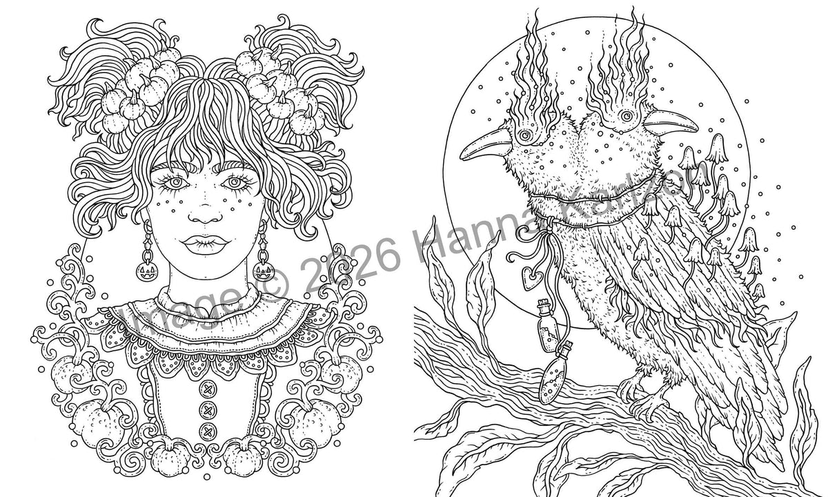 Halloween: Hardcover adult coloring book featuring thick, high-quality paper