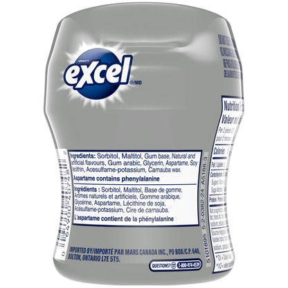 EXCEL, Polar Ice Flavoured Sugar Free Chewing Gum, 60 Pieces, 6 Bottles 🍁 All In One Marketplace Canada