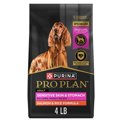 Purina Pro Plan Sensitive Skin & Stomach Dry Dog Food, Salmon & Rice - 1.81 kg Bag 🍁 All In One Marketplace Canada