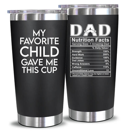 NewEleven Fathers Day Gift for Dad - Birthday Gift for Dad from Kids - Gifts for Husband - Birthday Present Ideas for Father from Daughter, Son - 20 Oz Tumbler 🍁 All In One Marketplace Canada