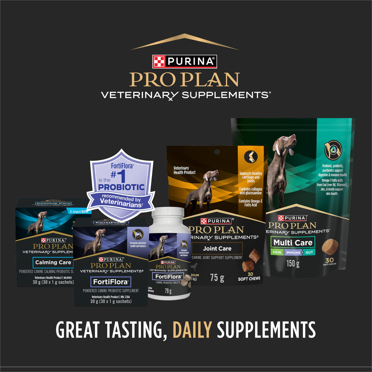 Purina Pro Plan Veterinary Supplements, Mutli Care Dog Chew Probiotic - 300 g (60 Chews) 🍁 All In One Marketplace Canada