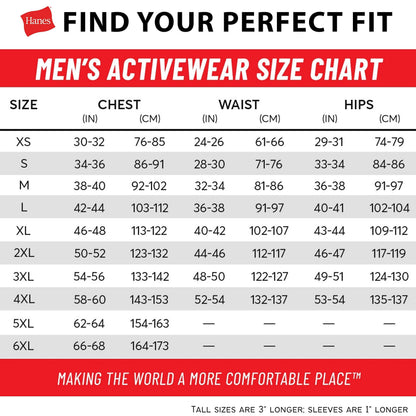 Hanes Size Men's Beefy Short Sleeve Tee Value Pack (2-Pack), Black, Large/Tall 🍁 All In One Marketplace Canada