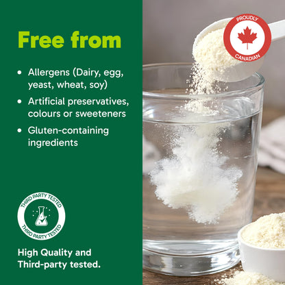 Organika Canadian-Made Creatine Powder- Peach Mango- Pure Micronized Creatine Monohydrate - Helps Build Lean Muscle, Increase Strength, and Improved Recovery and Performance for Men and Women - 600g 🍁 All In One Marketplace Canada
