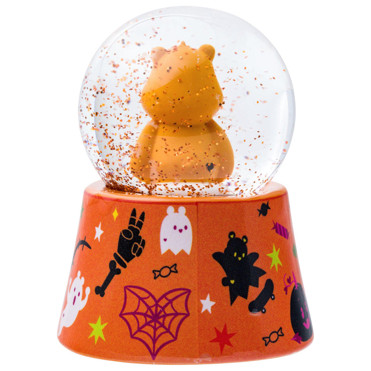 Silver Buffalo Care Bears Halloween Boxed Light Up Snow Globe Featuring Trick or Sweet Bear, 45mm