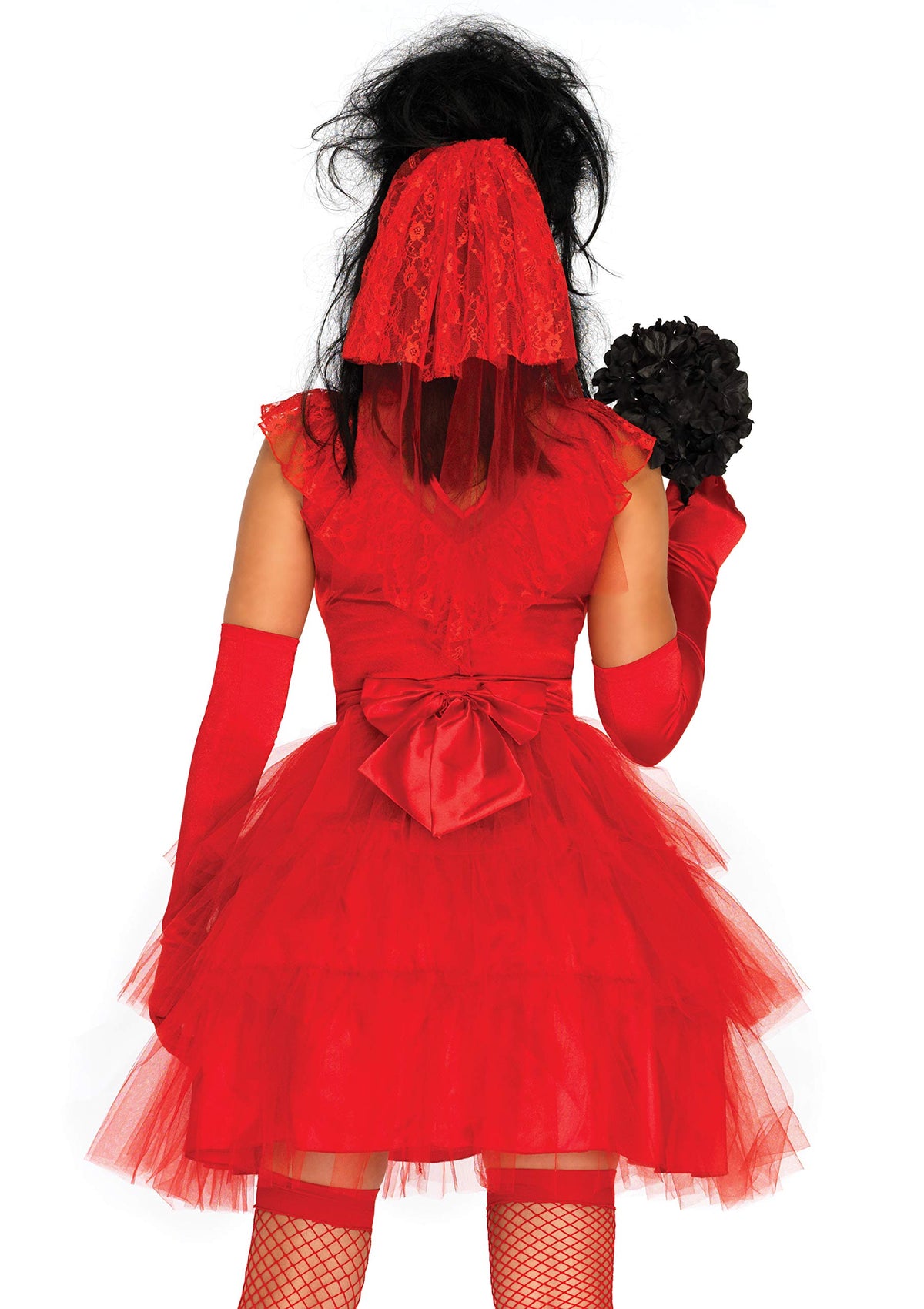 Leg Avenue Women's Beetle Bride 80s Halloween Costume, Red, X-Large