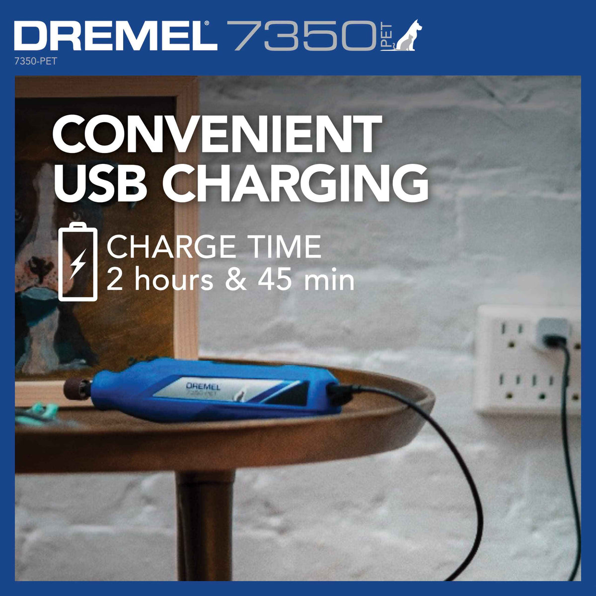 Dremel 7350-PET 4V Pet & Dog Nail Grinder, Easy-to-Use & Safe Nail Trimmer, Professional Pet Grooming Kit - Works on Large, Medium, Small Dogs & Cats 🍁 All In One Marketplace Canada